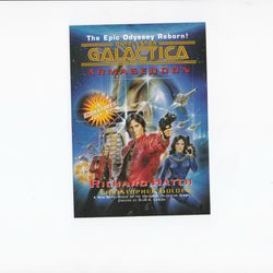Battlestar Galactica Armageddon 1997 Bookstore Promo Card