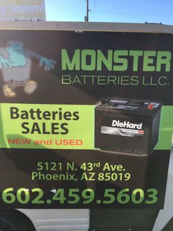 New and used batteries (shop )