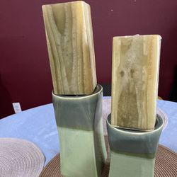 PartyLite Pillar Candle Holders & Candles