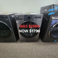 Ventless Washer/Dryer Combo LG All In One 5.0 Cu. Ft. Mega Capacity With Inverter Heat Pump