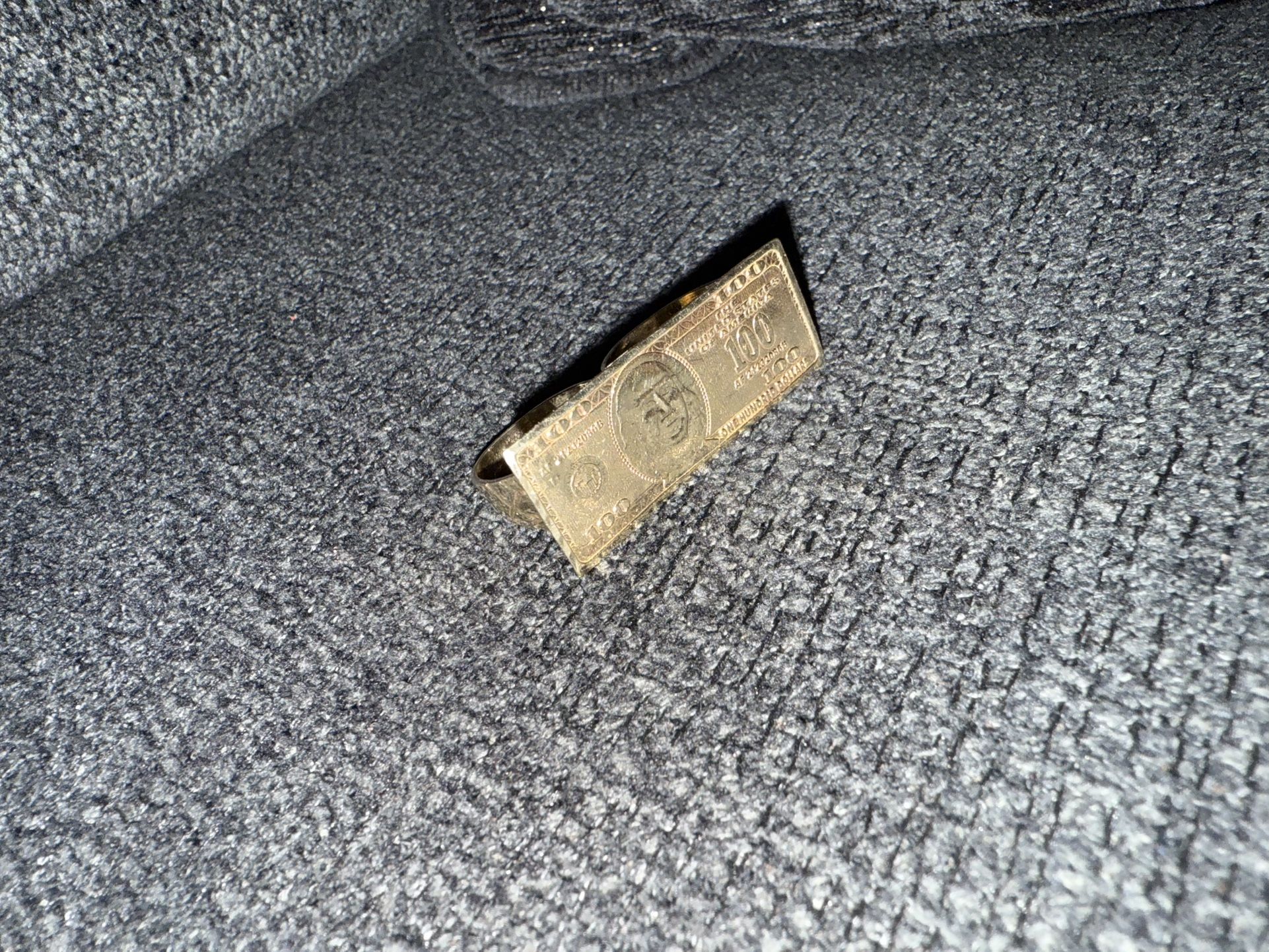 10k 100$ Bill Ring Gold