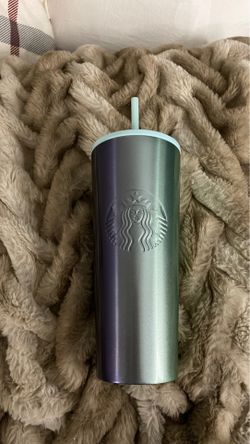 Starbucks teal holiday cup 2020