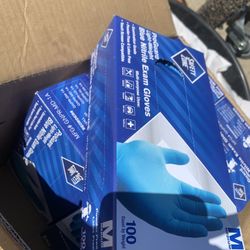 Blue Nitrile Exam Gloves 