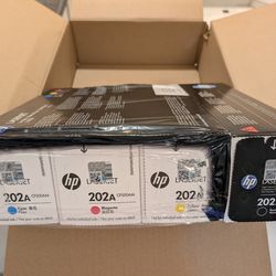 HP 202A Cyan/Magenta/Yellow Standard Yield Toner & HP 202X Black High Yield Toner Cartridges Prints Up to 3,200 pages