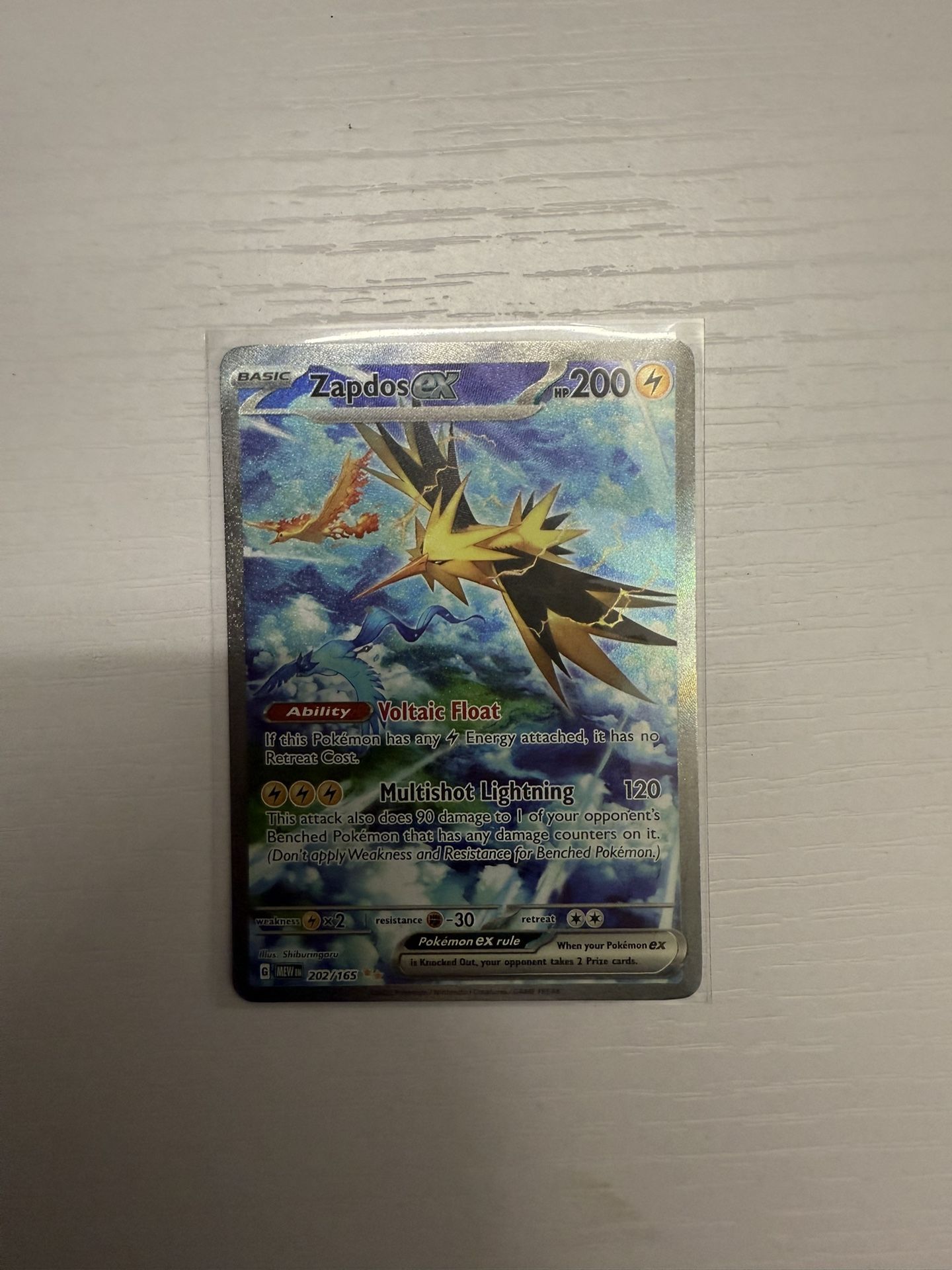 Zapdos Ex 202/165 Pokemon