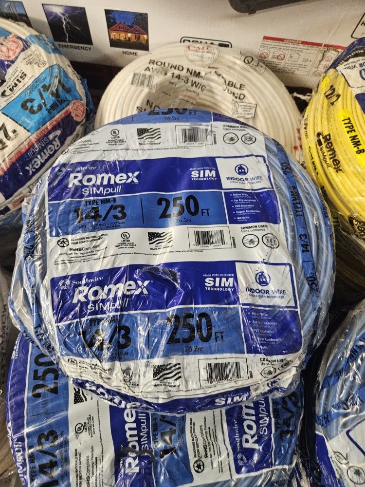 14/3 250ft Indoor Wire