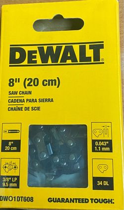 DeWALT DWO1DT608 8" Pole Saw Replacement Chain