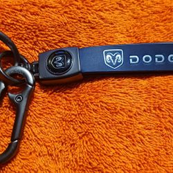 Dark Blue Dodge Keychain 