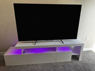 55 inch TCL Google TV and LED TV Stand