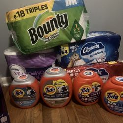 Cleaning supplies and smell goods