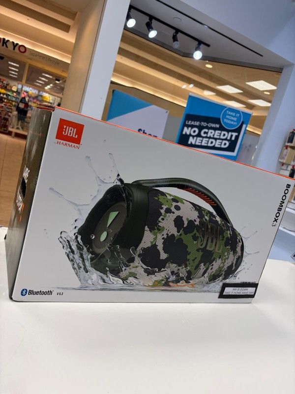 JBL Boombox 3 Bluetooth Speaker New - Pay $1 DOWN AVAILABLE - NO CREDIT NEEDED