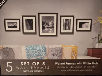 Five Walnut Frames 