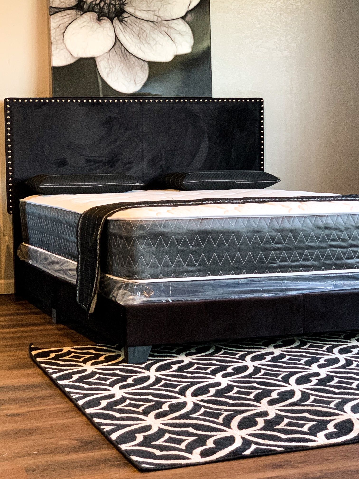 Complete Bed Frame With New Mattress Set/Full $299/Queen $339/King $399