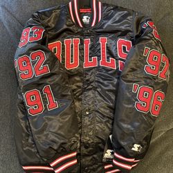 STARTER CHICAGO BULLS CHAMPS PATCHES JACKET 