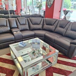 Leather Sectional 3 Pc. 