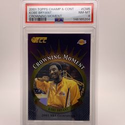 Kobe Bryant 2001 Topps TCC Crowning Moment PSA 8