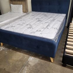 Queen Bed Frame With Mattress