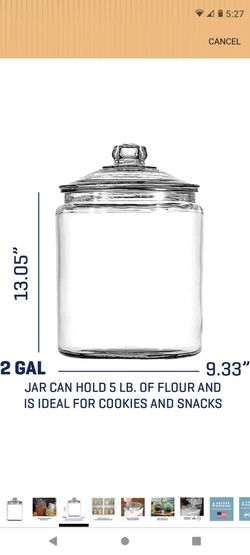 Anchor Hocking 2 gallon cookie jar with lid