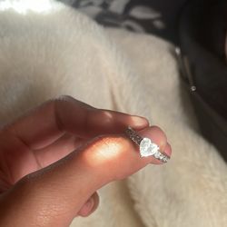 Sterling silver heart ring