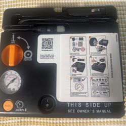 TIRE REPAIR KIT AIR PUMP SEALANT COMPRESSOR INFLATOR 