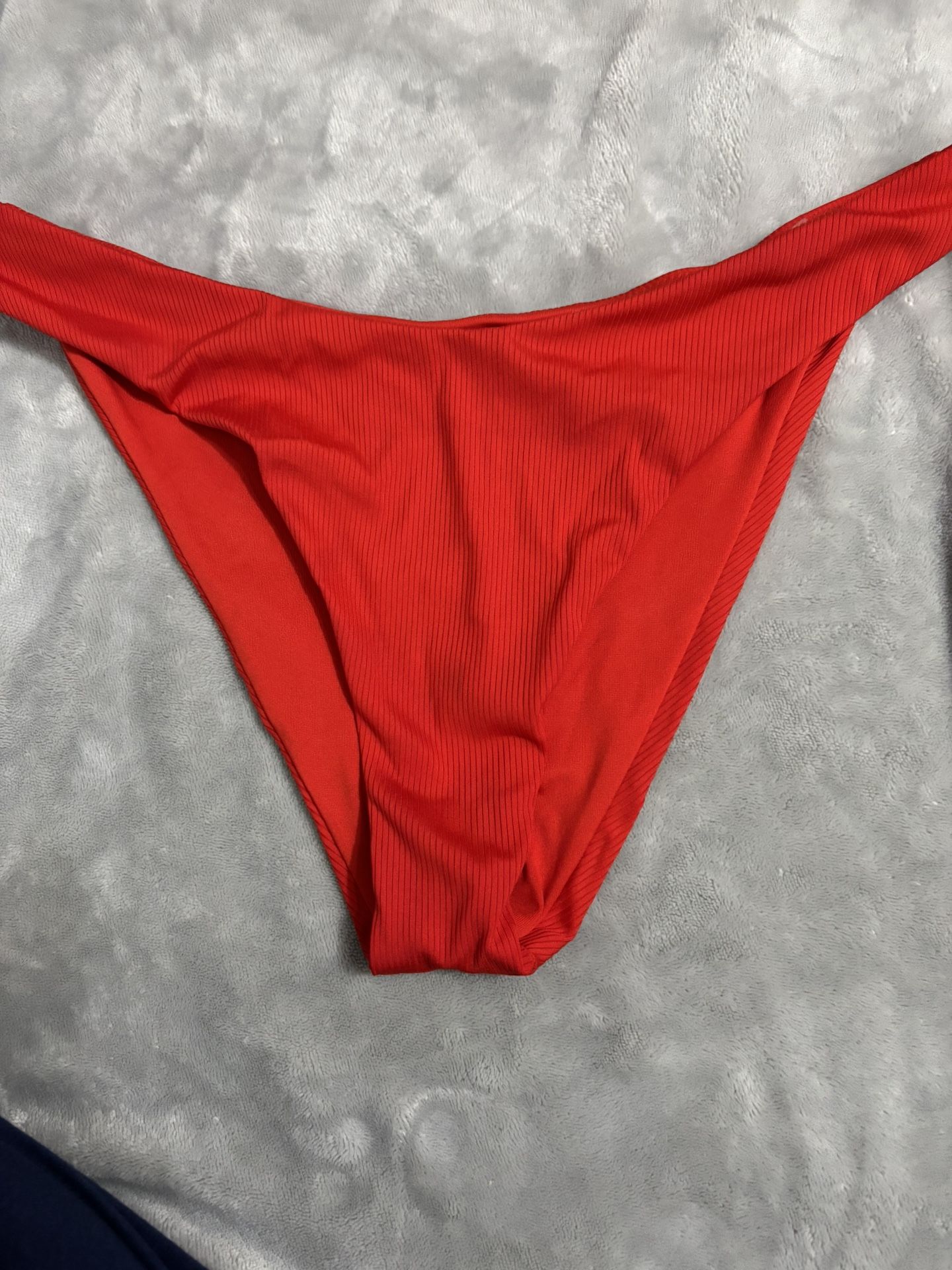 Victorias Secret Red High Waisted Bikini Bottoms