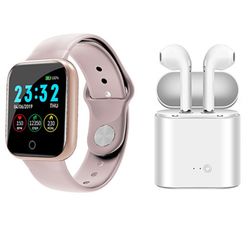 🎁 CHRISTMAS GIFT SET ⭐️ Smartwatch + Wireless Earphones Erabugs Airpods TWS