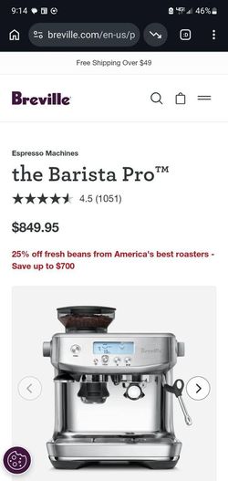 Breville - Barista Pro Espresso Machine