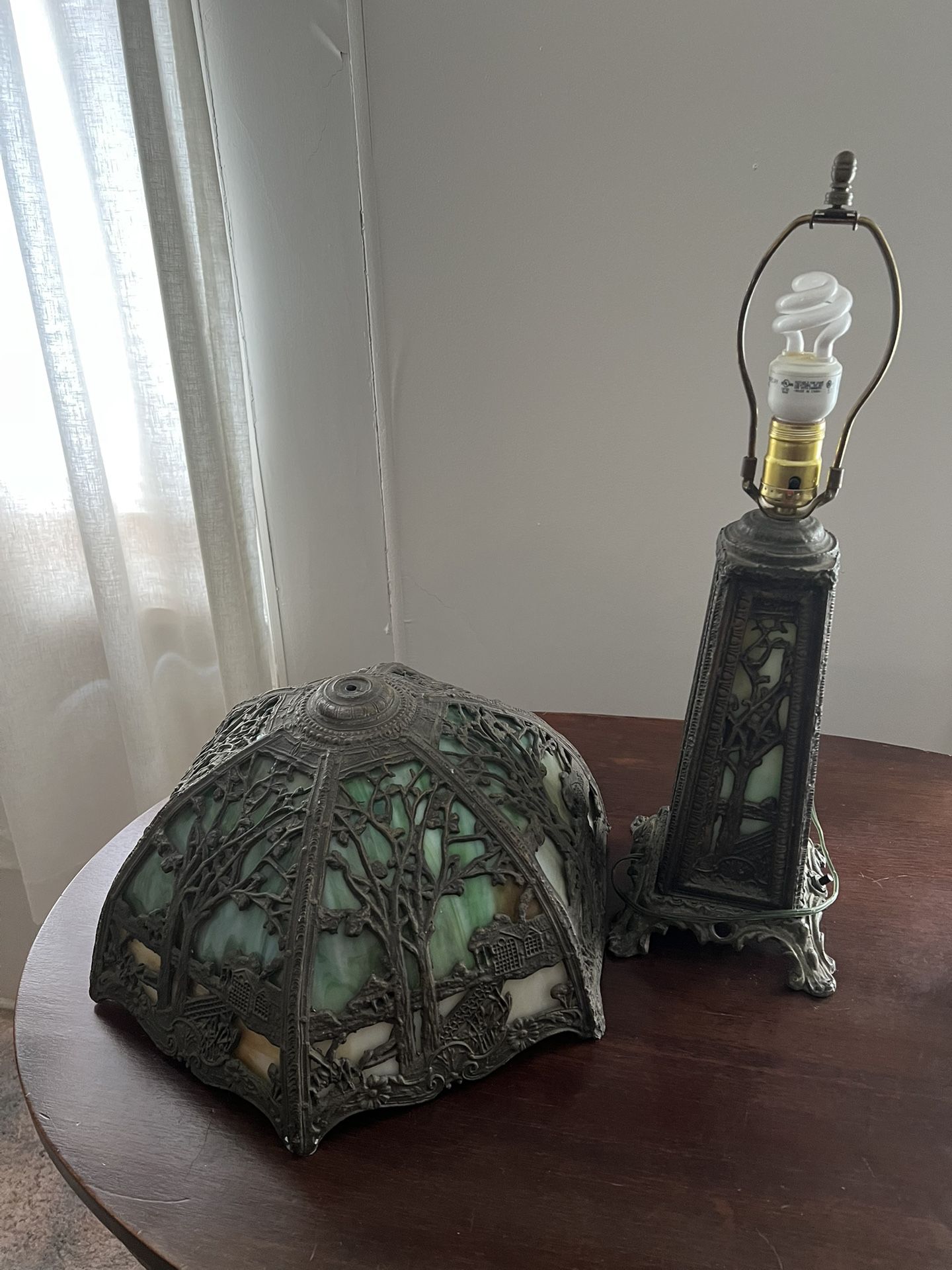 Beautiful Slag glass lamp