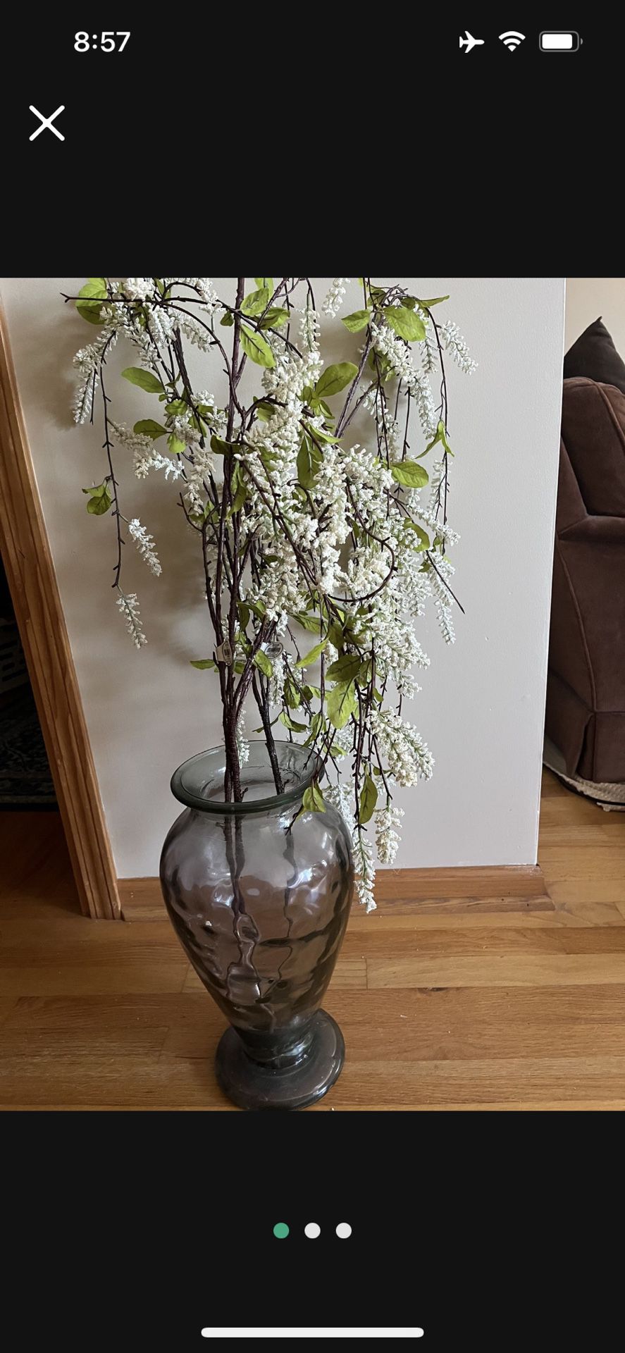 Tall Vase With Flowers