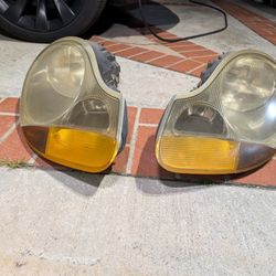2000–2004 Porsche Boxster 986 OEM Bosch Halogen Headlights – Pair