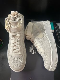 Nike Air Force 1 Mid Flyknit Grey Size 9.5