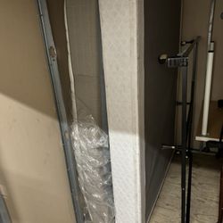 Full Size Bed With Box Frame And Rolling Frame
