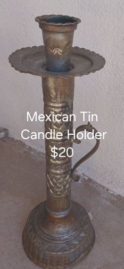Hacienda Mexican Tin Candle Holder
