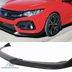 Fits 19-21 Honda Civic CS Style Front Bumper Lip Underbody PU