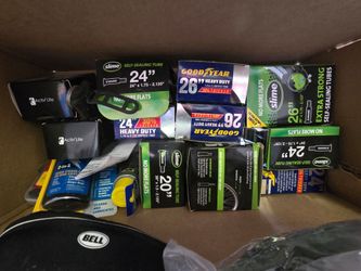 Assorted bike items