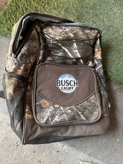 Busch Light back pack cooler