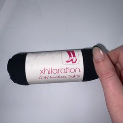 Xhilaration Black Girls Footless Tights