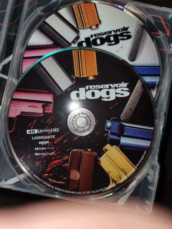 Resevoir Dogs 4k Ultra Hd Disc Only