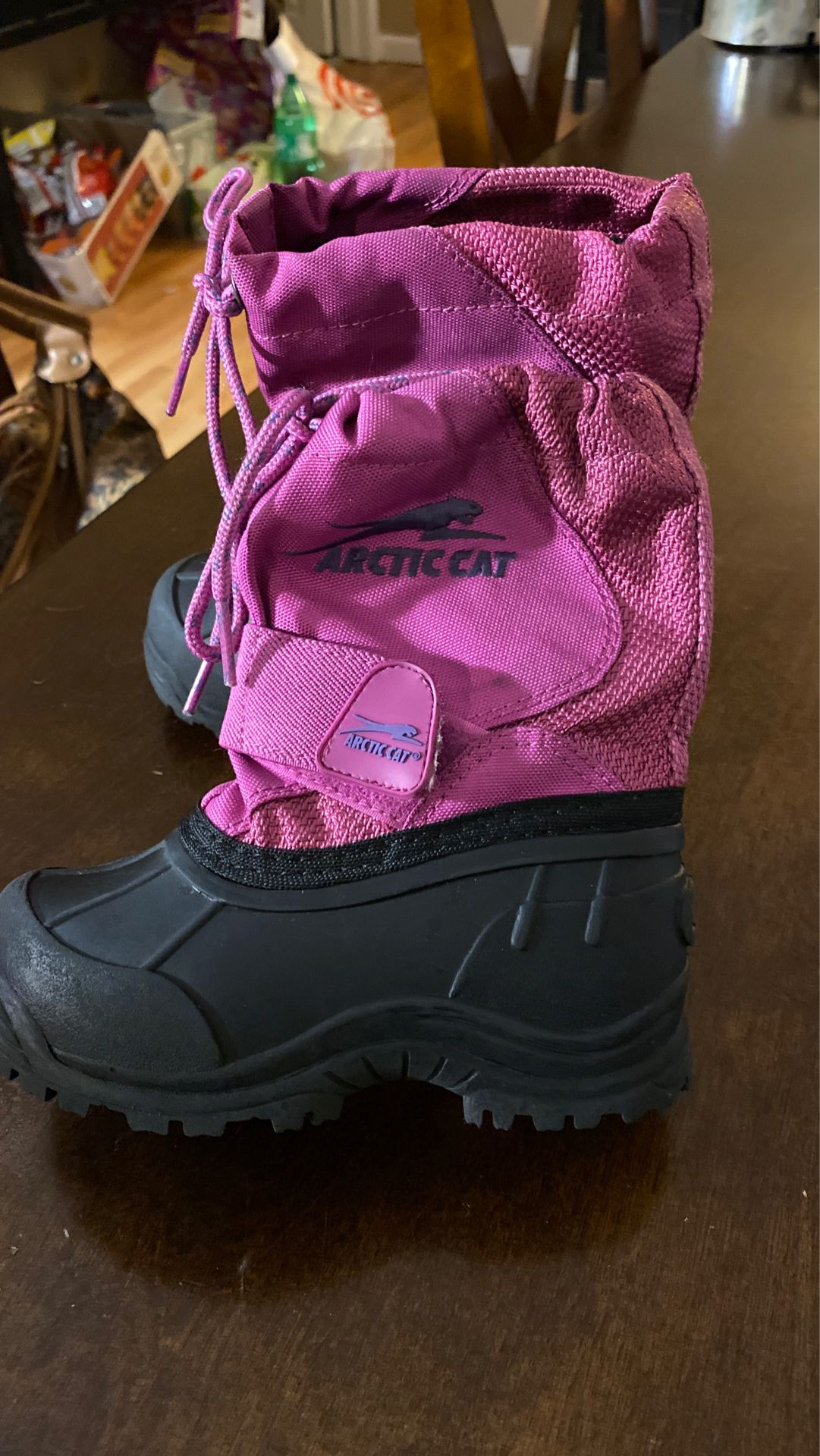 Arctic Cat Girl Toddler size 8 snow boots