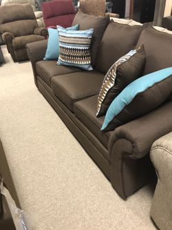 Luxury brand new chocolate sofa! Get your Sectional Couch And Loveseat Set Deals today