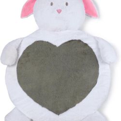 Baby Play Mat Bunny | Plush Newborn Tummy Time Play Mat | Play Mat for Baby | Ultra Soft and Cozy Stuffed Animal Floor Cushion for Toddler | Size 32x2