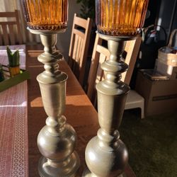 Brass Candle Sconces 