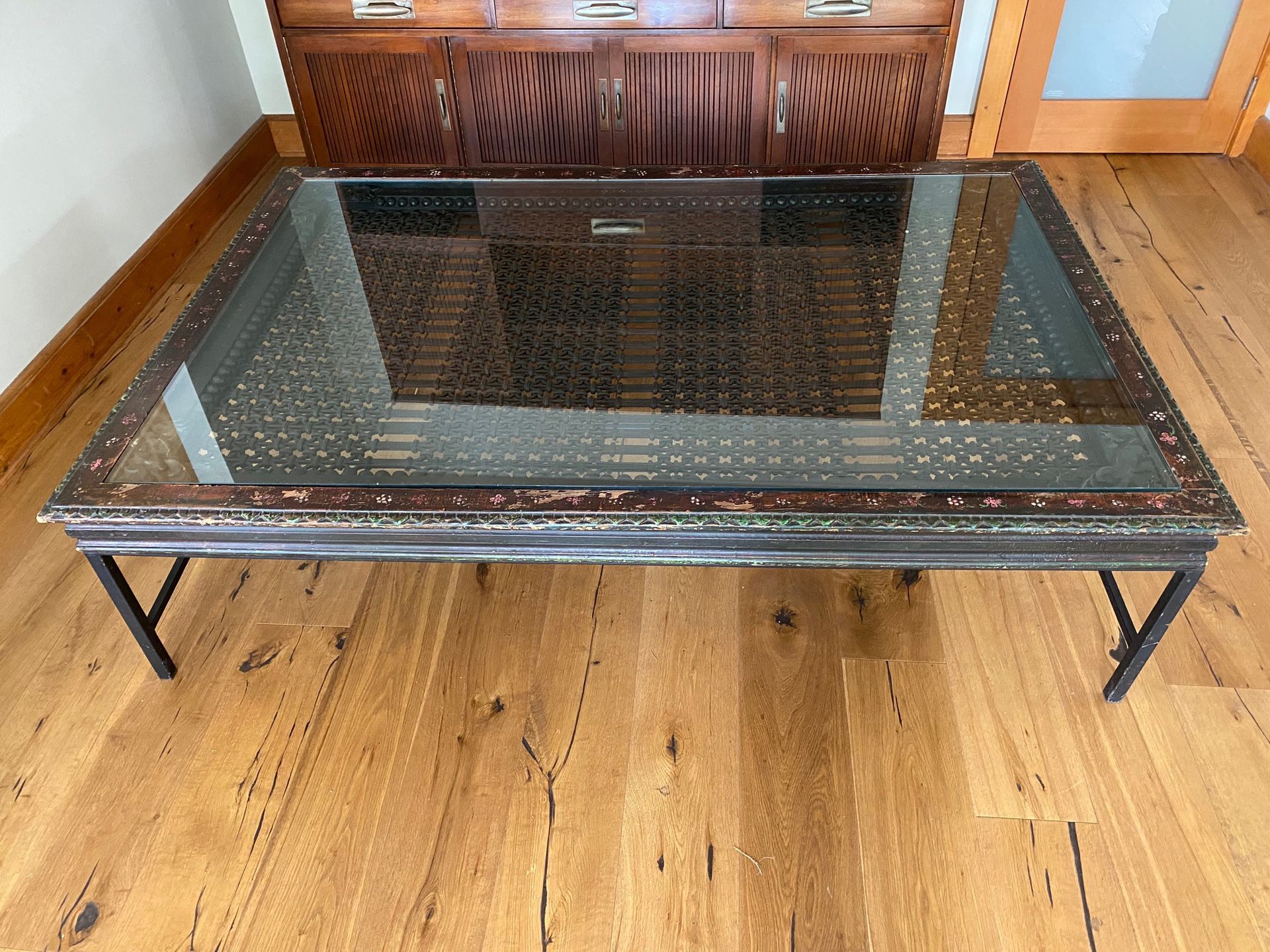 Antique Custom Glass Table from India