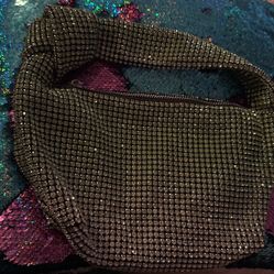 Beautiful Brand New Lime Green Rhinestone Handbag 