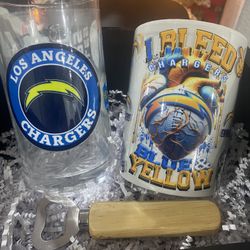 Chargers Beer Mug And Coffee Mug Set