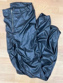 Shein Black Leather Pants