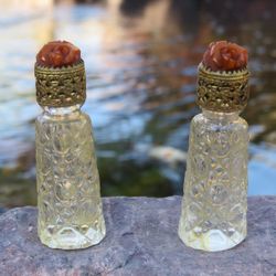 Pair Of Vintage I. Rice Perfume Bottles