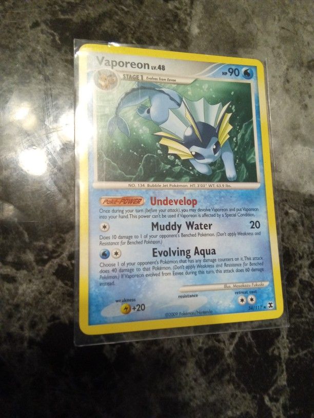 Vaporeon LV.48 HP90 34/111