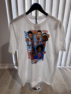 Oklahoma City Thunder White Graphic tee! Size Large