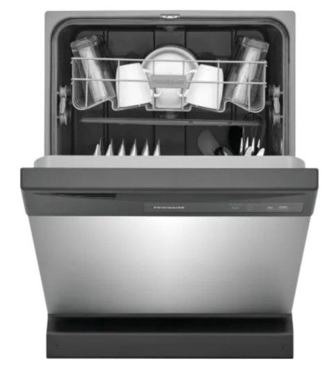24 Inch Wide 14 Place Setting Built-In Front Control Dishwasher with 2 Wash Cycles and Energy Saver Dry Option